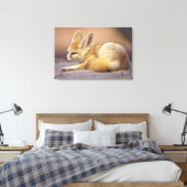 Nordafrika. Fennec Fennecus zerda) Leinwanddruck (Insitu (Schlafzimmer))