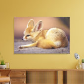 Nordafrika. Fennec Fennecus zerda) Leinwanddruck (Insitu (Wohnzimmer))