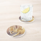 Nordafrika. Fennec Fennecus zerda) Untersetzer (Seite)