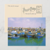 Nordafrika, Jerba, Tunesien, traditionelle Boote Postkarte (Vorne/Hinten)