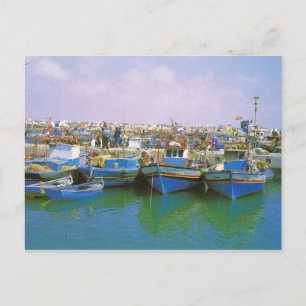 Nordafrika, Jerba, Tunesien, traditionelle Boote Postkarte
