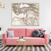 Nordafrika-Karte Leinwanddruck (Insitu (Wohnzimmer))