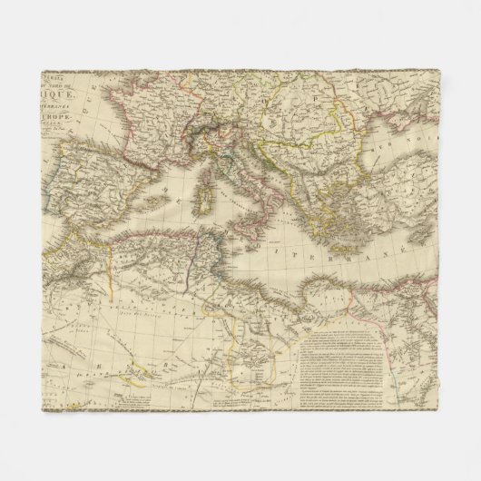 Nordafrika, Mittelmeer Fleecedecke (Vorderseite (Horizontal))