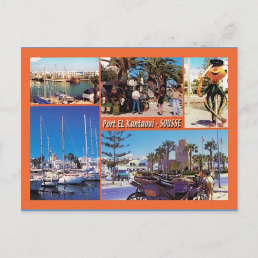Nordafrika, Sousse Tunesien Postkarte (Vorderseite)