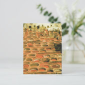 Nordafrika, Tannery, Marrakesch, Marokko Postkarte (Stehend Vorderseite)