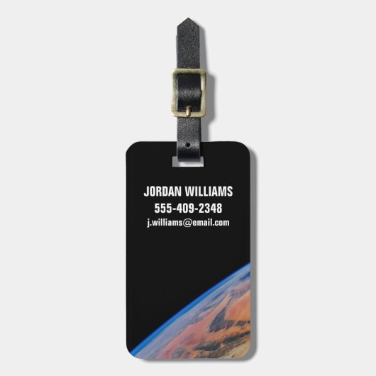 Nordafrika und die große libysche Wüste. Gepäckanhänger (Vorderseite vertikal)