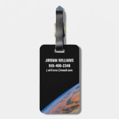 Nordafrika und die große libysche Wüste. Gepäckanhänger (Rückseite vertikal)