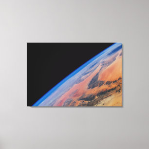 Nordafrika und die große libysche Wüste. Leinwanddruck