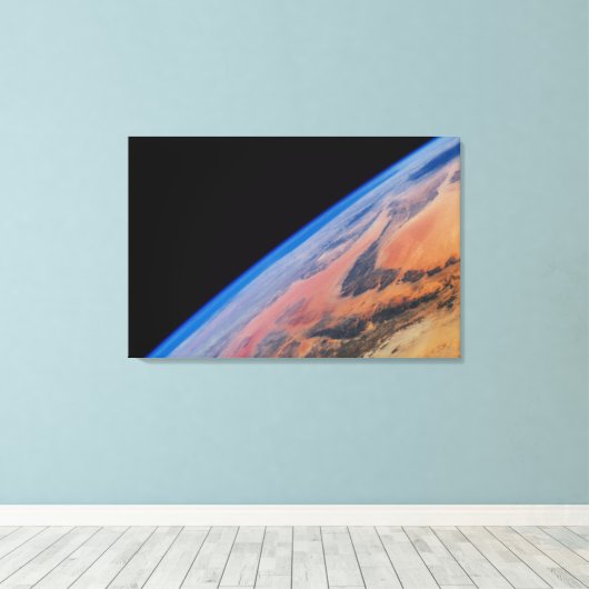 Nordafrika und die große libysche Wüste. Leinwanddruck (Insitu (Holzboden))