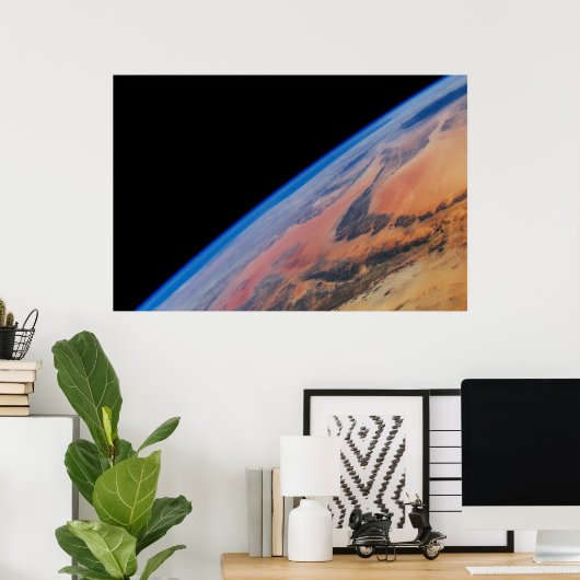 Nordafrika und die große libysche Wüste. Poster (Heimbüro)