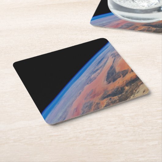 Nordafrika und die große libysche Wüste. Rechteckiger Pappuntersetzer (angewinkelt)