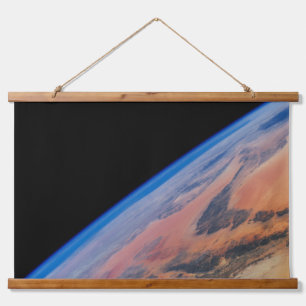 Nordafrika und die große libysche Wüste. Wandteppich Mit Holzrahmen