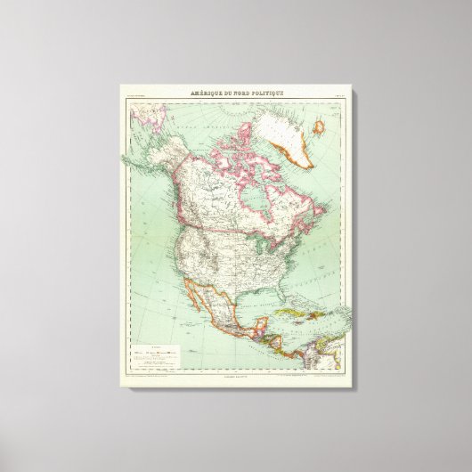 Nordamerika 10 leinwanddruck (Vorderseite)