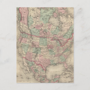 Nordamerika 14 postkarte