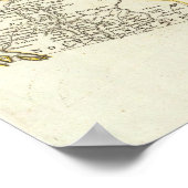Nordamerika 1763 Grenzübergänge Poster (Ecke)