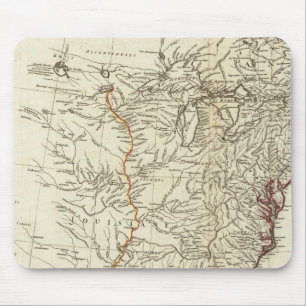 Nordamerika 1763 Grenzübergangskarte Mousepad