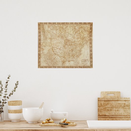 Nordamerika 1804 poster (Küche)