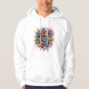 Nordamerika 2026 Internationales Fußballturnier Hoodie
