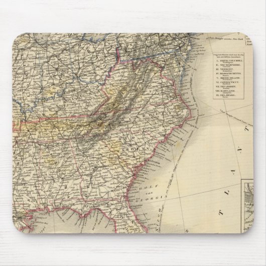 Nordamerika 26 mousepad (Vorne)