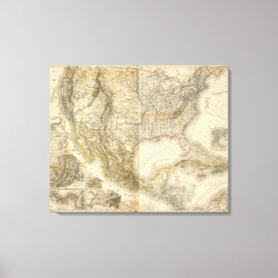 Nordamerika 30 leinwanddruck