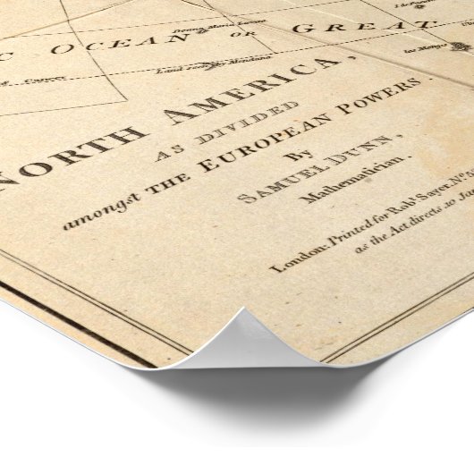 Nordamerika 30 poster (Ecke)