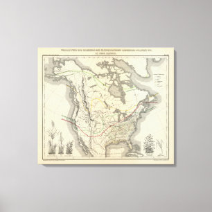 Nordamerika 32 leinwanddruck