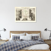 Nordamerika 34 leinwanddruck (Insitu (Schlafzimmer))