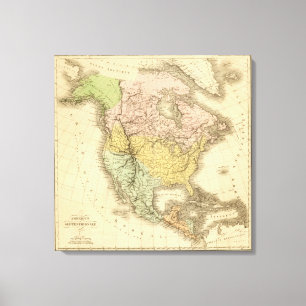 Nordamerika 40 leinwanddruck