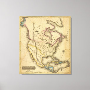 Nordamerika 44 leinwanddruck