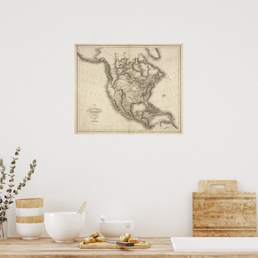 Nordamerika 47 poster (Küche)