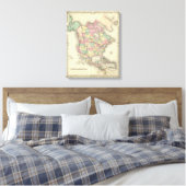Nordamerika 48 leinwanddruck (Insitu (Schlafzimmer))