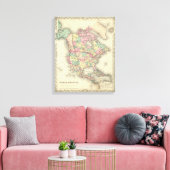 Nordamerika 48 leinwanddruck (Insitu (Wohnzimmer))
