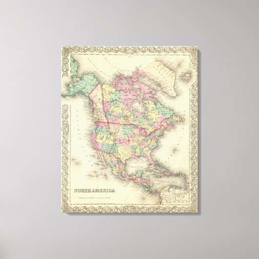 Nordamerika 48 leinwanddruck (Vorderseite)