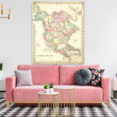 Nordamerika 48 leinwanddruck (Insitu (Wohnzimmer))