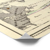 Nordamerika 48 poster (Ecke)