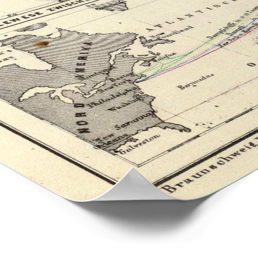 Nordamerika 48 poster (Ecke)