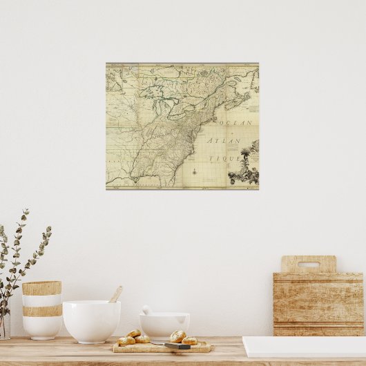 Nordamerika 4 poster (Küche)