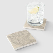 Nordamerika 4 steinuntersetzer (Seitenansicht)