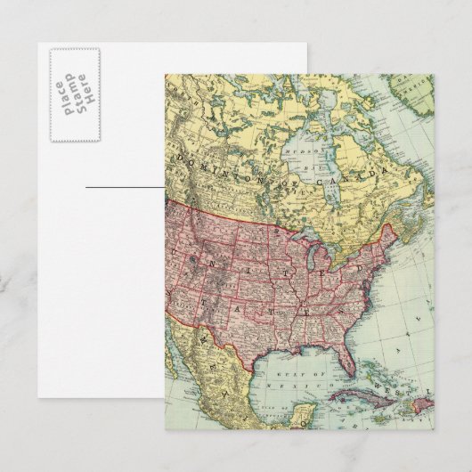 Nordamerika 7 postkarte (Vorne/Hinten)