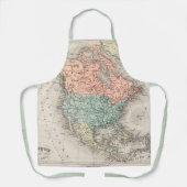 Nordamerika Antike Karte Schürze (Vorderseite)