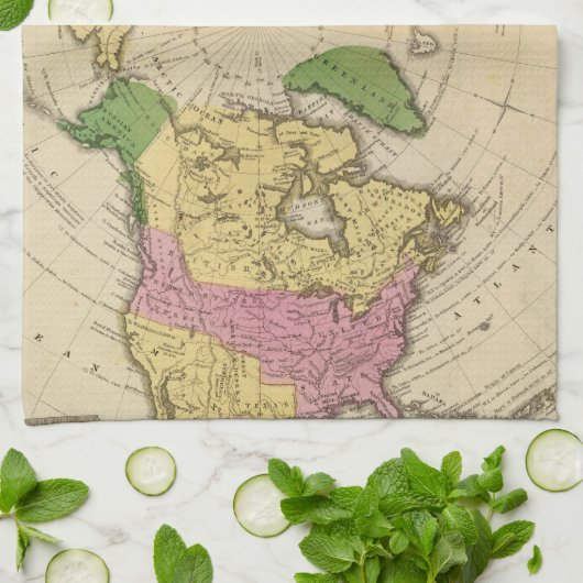 Nordamerika, Asien Küchentuch (Gefaltet)