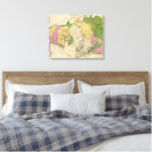Nordamerika, Asien Leinwanddruck (Insitu (Schlafzimmer))