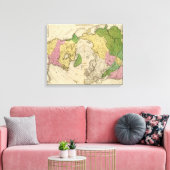 Nordamerika, Asien Leinwanddruck (Insitu (Wohnzimmer))