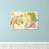 Nordamerika, Asien Leinwanddruck (Insitu (Holzboden))