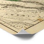 Nordamerika, Asien Poster (Ecke)