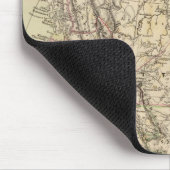 Nordamerika Atlas Karte mit indischen Stämmen Mousepad (Ecke)