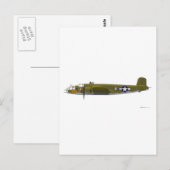 Nordamerika B-25J Mitchell Postkarte (Vorne/Hinten)