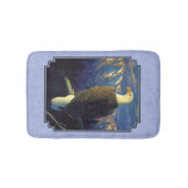 Nordamerika Bald Eagle Sky Blue Badematte (Vorderseite)