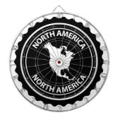 Nordamerika-Briefmarke Dartscheibe (vorne)