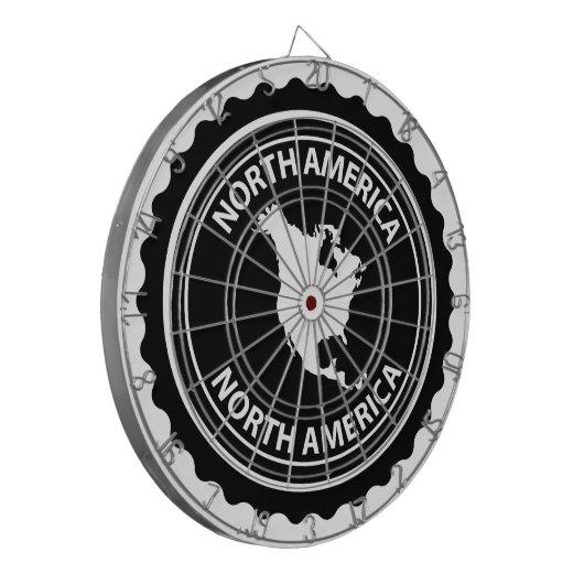 Nordamerika-Briefmarke Dartscheibe (Vorderseite Links)